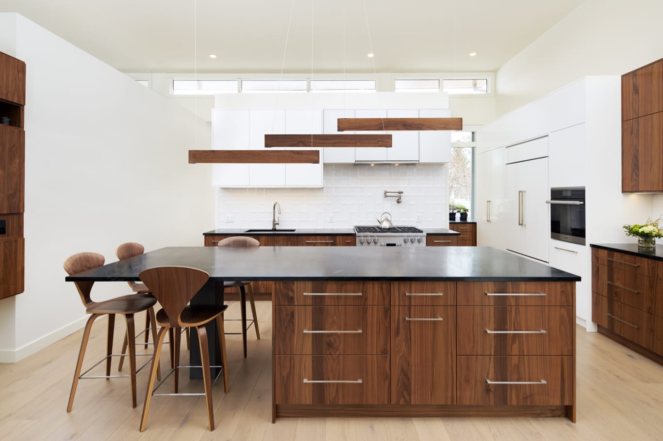 Warm Walnut Contemporary Kitchen Design Project